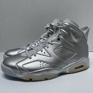 Air Jordan 6 Retro Silver Paris Saint-Germain IQ5135 001 Size 13 PSG Soccer Shoe